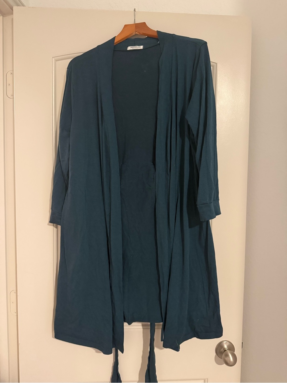 Everyday Open-Front Robe Cardigan - Teal
